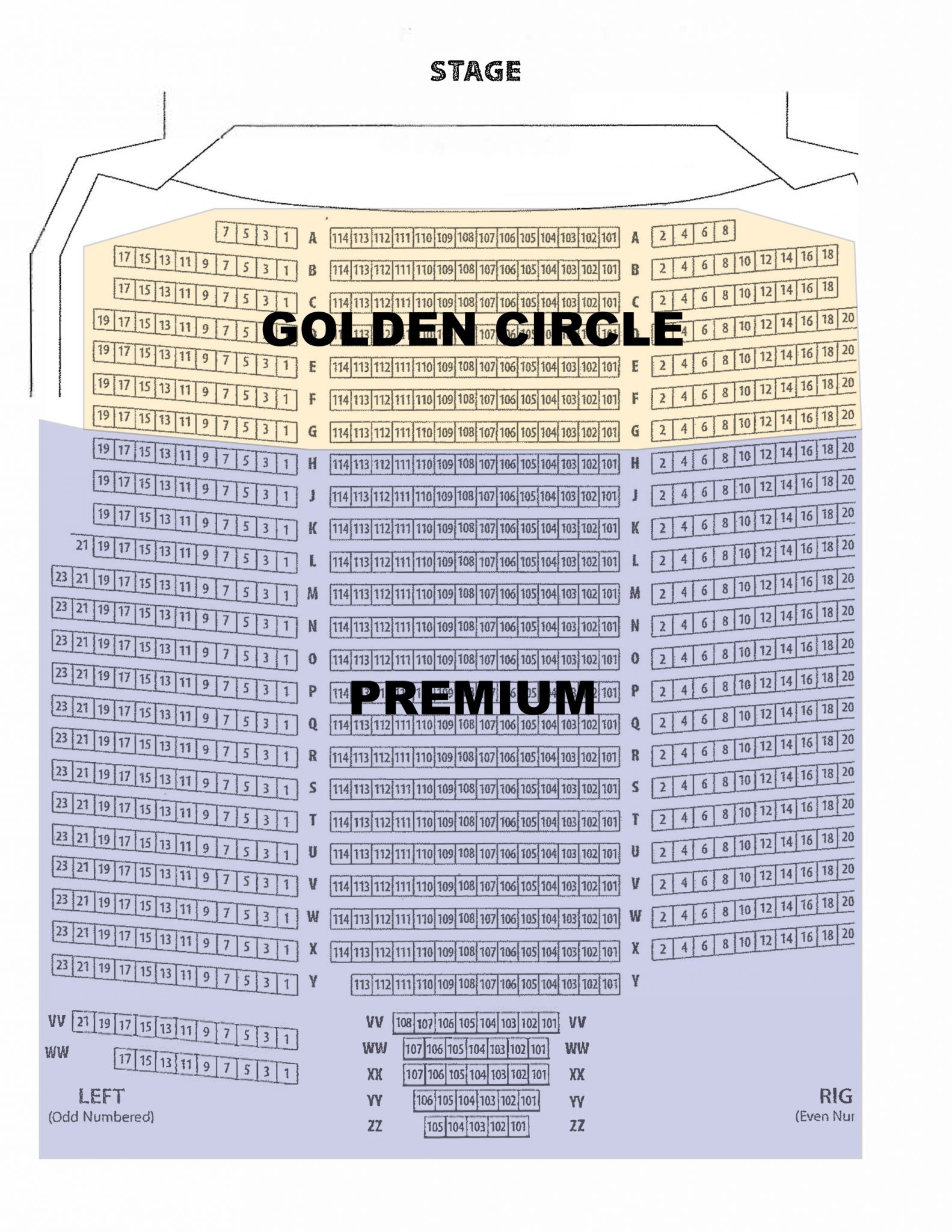 Barbara B. Mann Performing Arts Hall Seating Map - Gulf Coast Symphony