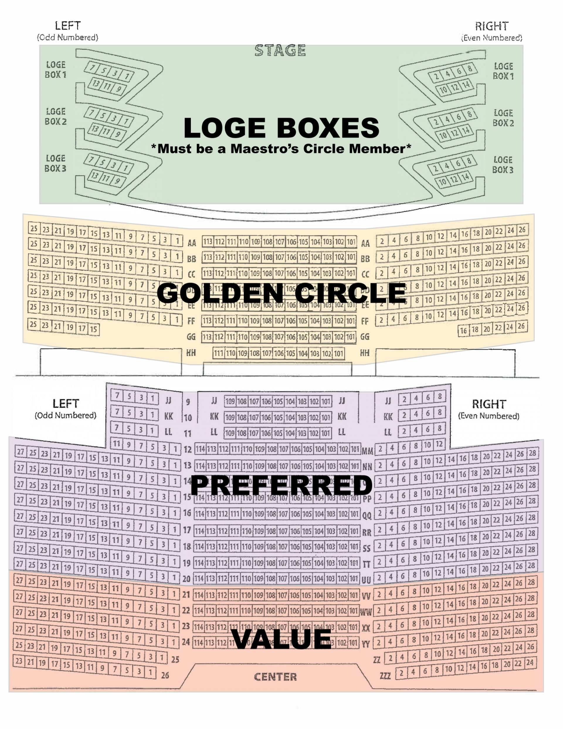 Barbara B. Mann Performing Arts Hall Seating Map Gulf Coast Symphony